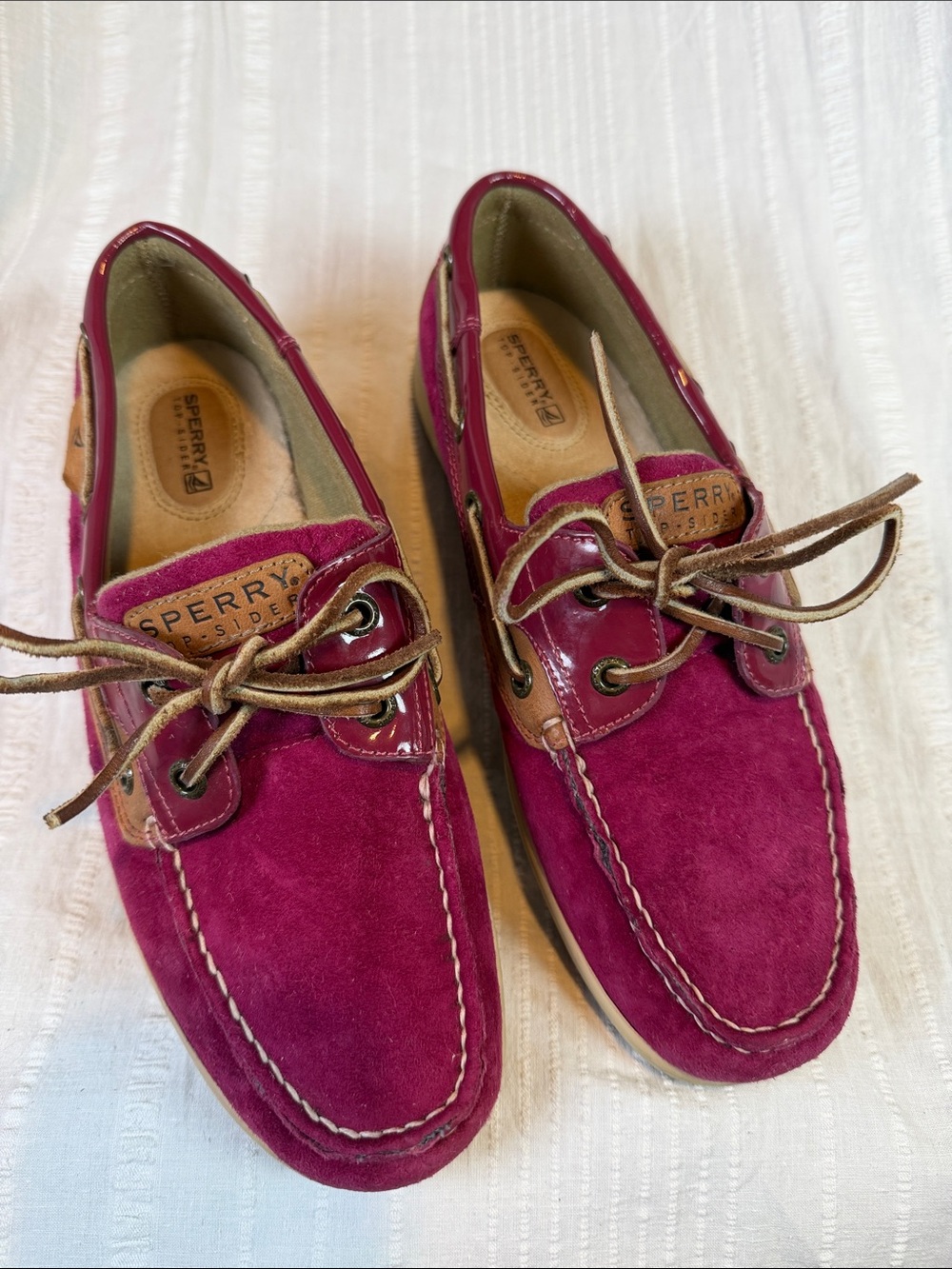 Sperry Top-Sider Suede Boat Shoes Coastal Sailing Preppy Ivy League Women’s 8